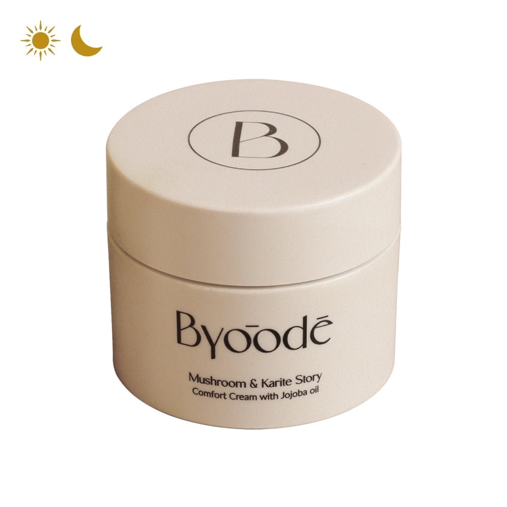 Crema facial Mushroom & Karite Story - Textura envolvente con superalimentos para una piel radiante