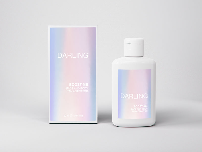 Darling Boost-Me Tan Activator producto y caja