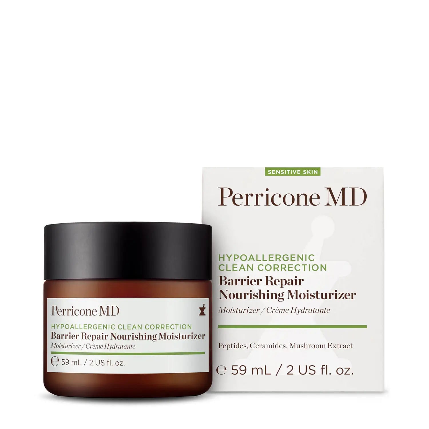 Hypoallergenic Clean Correction Barrier Repair Nourishing Moisturizer con caja