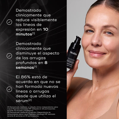 Suero peptídico facial Liquid Peptides Advanced de Medik8 beneficios