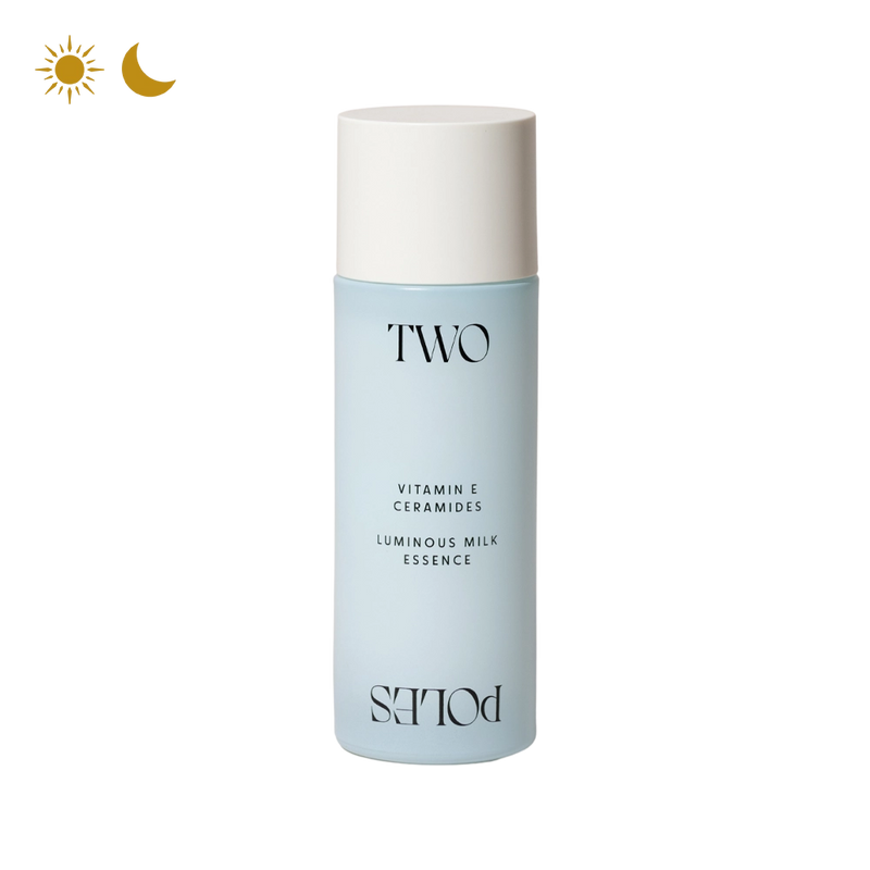 Two Poles Luminous Milk essence con ceramidas y vitamina E